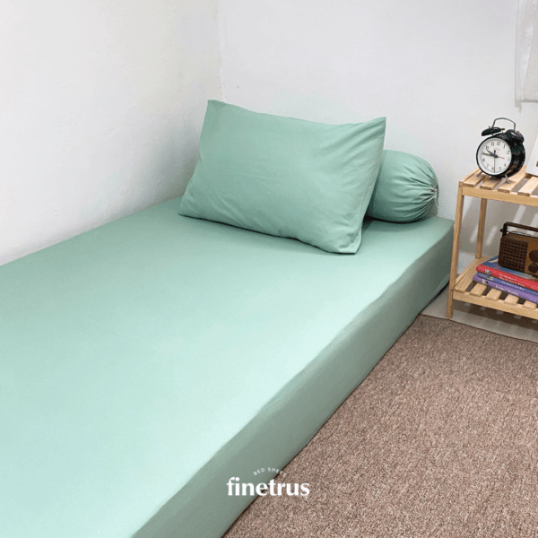 Finetrus - Sprei Single Polos Green Wardah