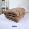 Detail Bedcover Finetrus Polos Beige
