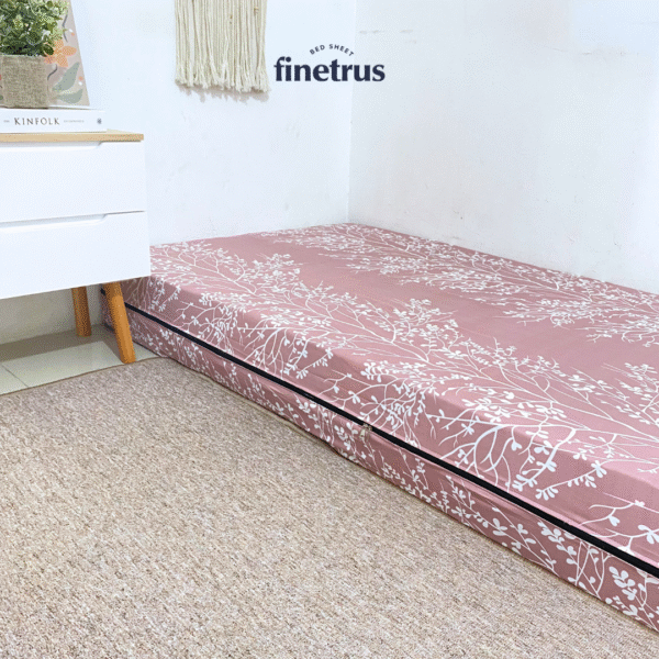 Finetrus - Sarung Kasur Resleting 90x200x20 - Gambar 2