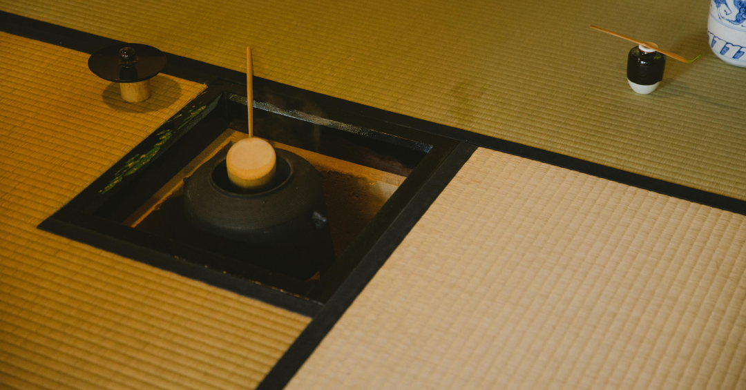 Utensil for Japanese tea ceremony in room