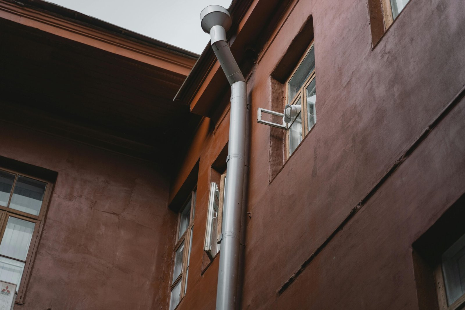 Low Angle Shot of a Building Chimney