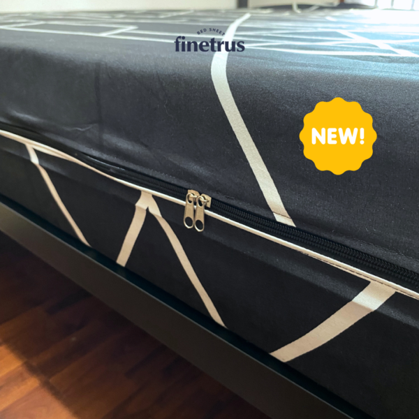 Finetrus - Sarung Kasur Resleting 160x200x20 - Gambar 4