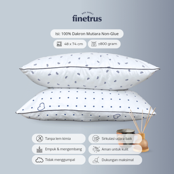 Finetrus - Bantal Silikon Premium Super Empuk - Gambar 3