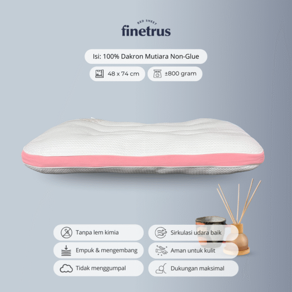 Finetrus - Bantal Silikon Premium Super Empuk - Gambar 2